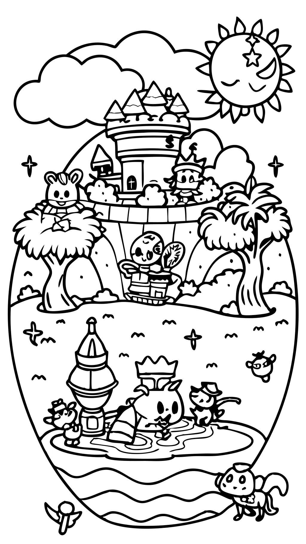 battle for dream island coloring pages